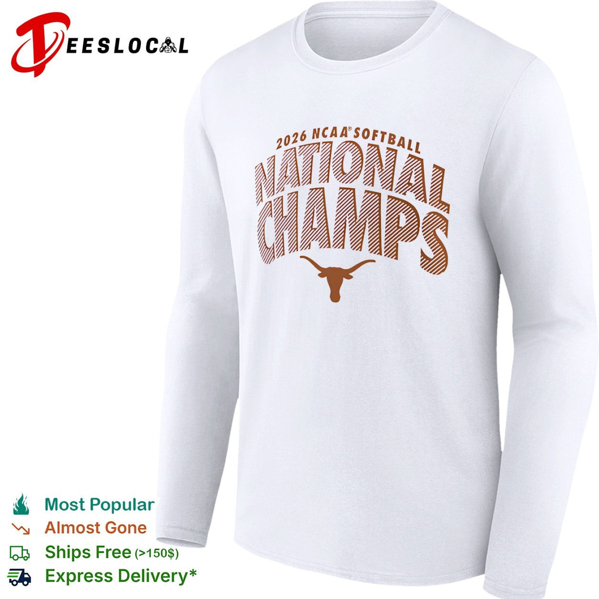 Texas Longhorns 2026 NCAA Softball National Champs Longhorn Logo shirt