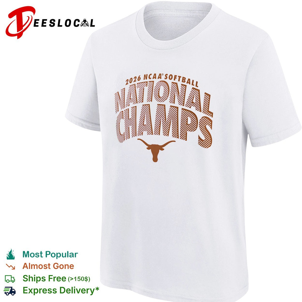 Texas Longhorns 2026 NCAA Softball National Champs Longhorn Logo shirt