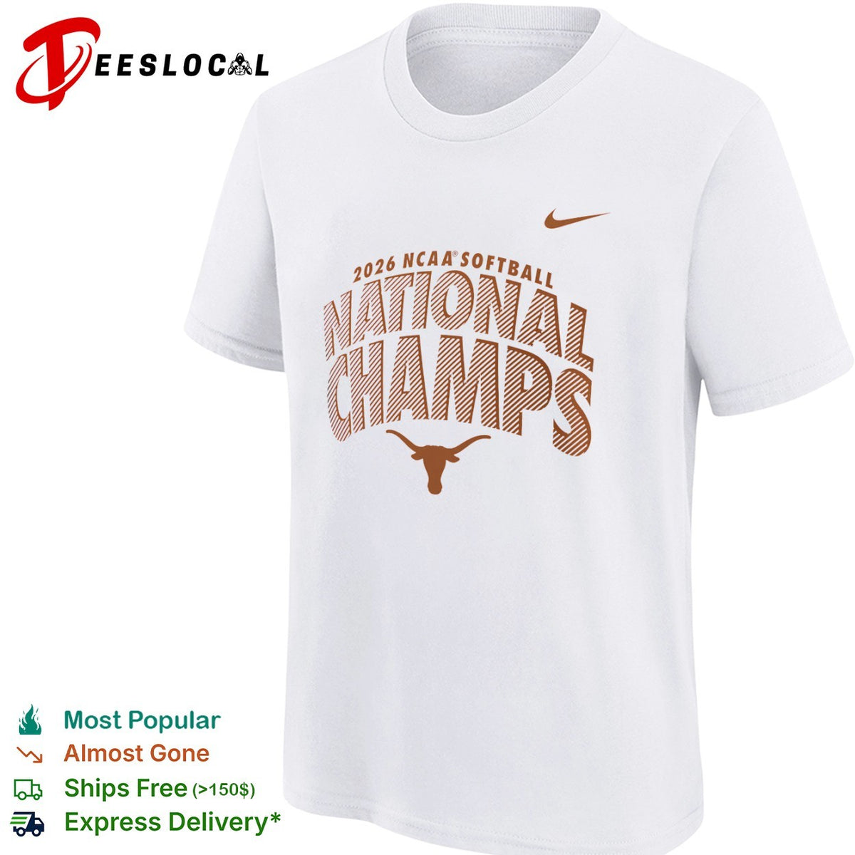 Texas Longhorns 2026 NCAA Softball National Champs shirt