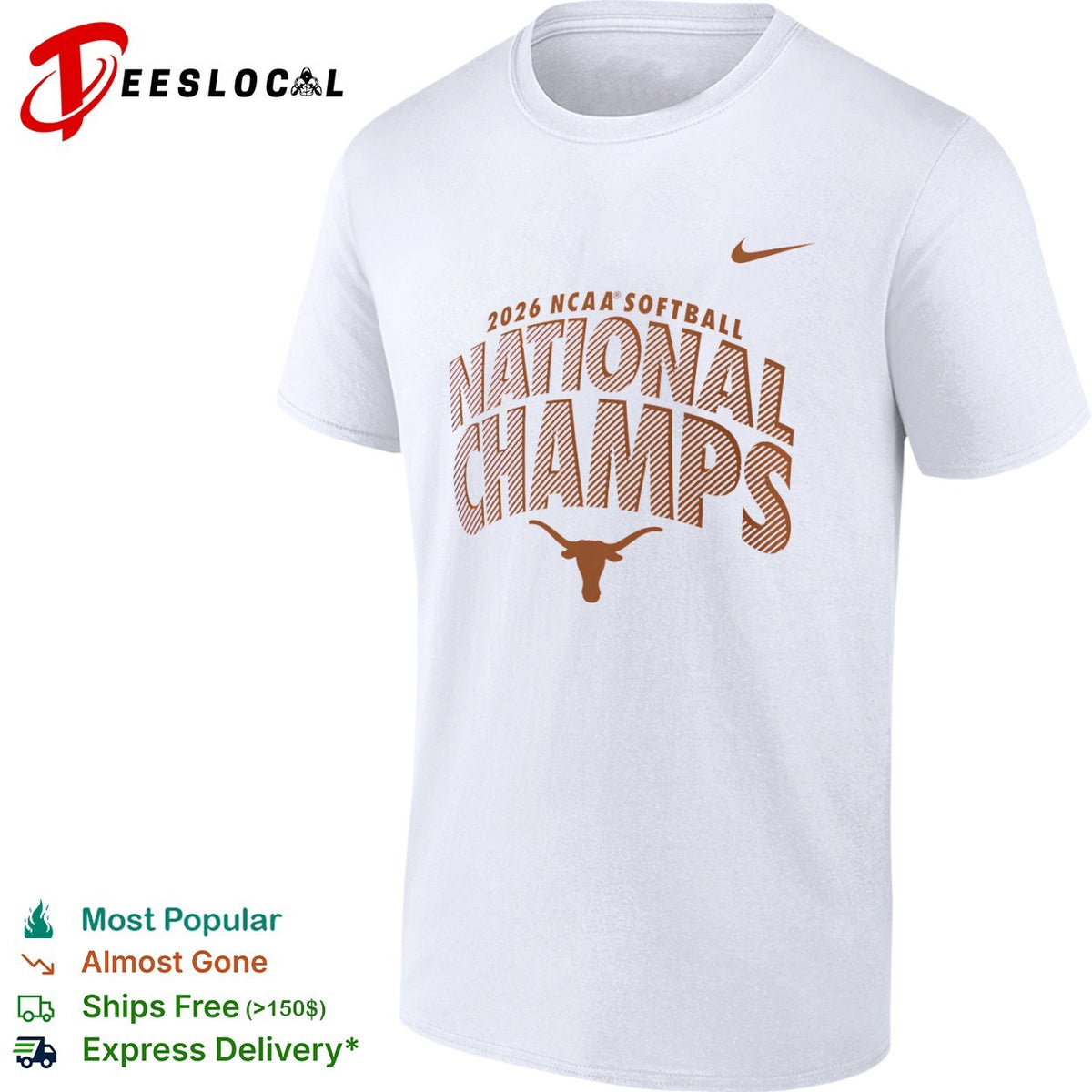 Texas Longhorns 2026 NCAA Softball National Champs shirt
