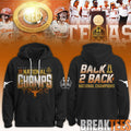 Texas Longhorns 2026 NCAA Softball Womens College World Series Back To Back Champions Hoodie