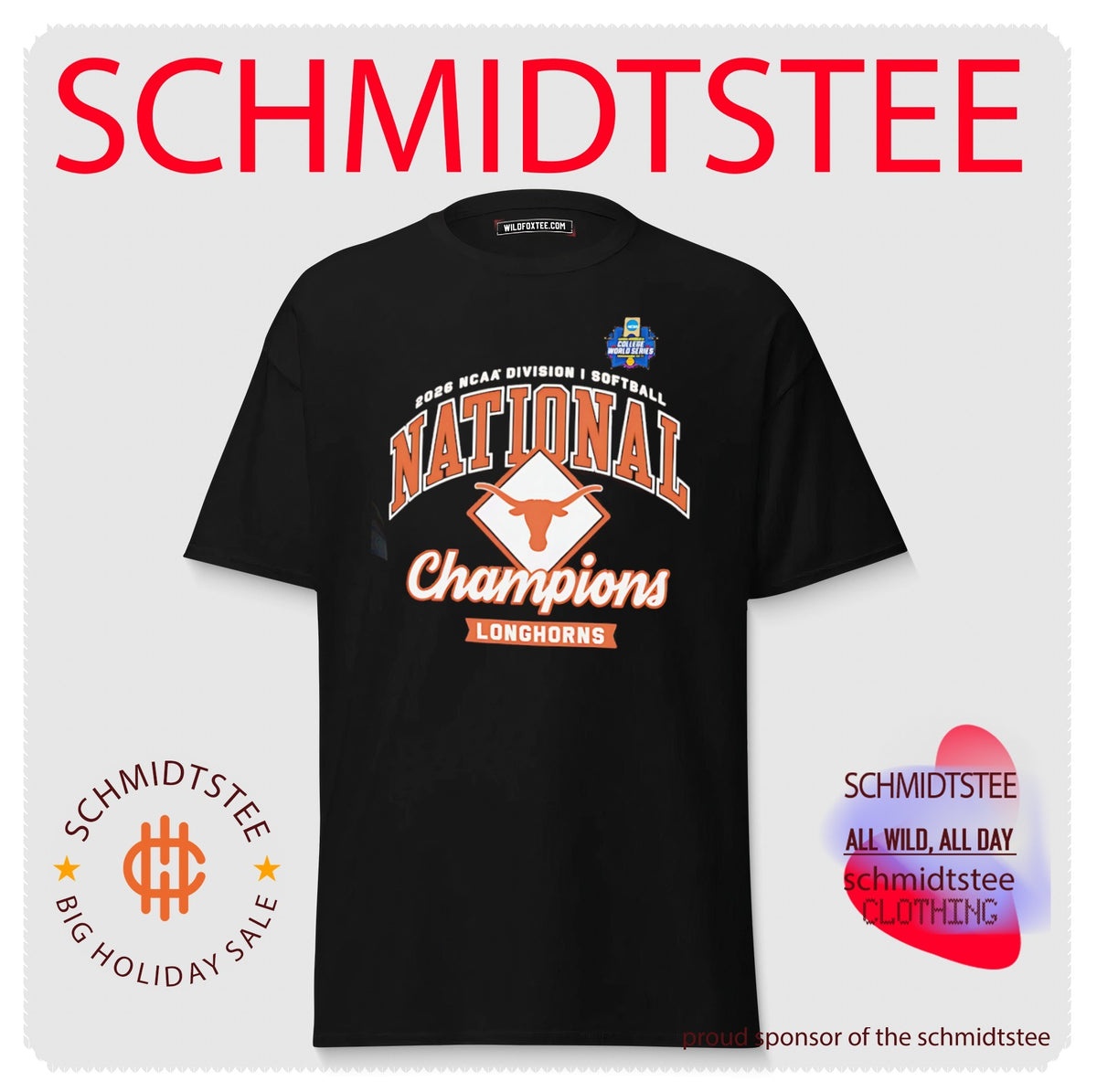 Texas Longhorns 2026 NCAA Softball Women’s College World Series National Champions Locker Room shirt