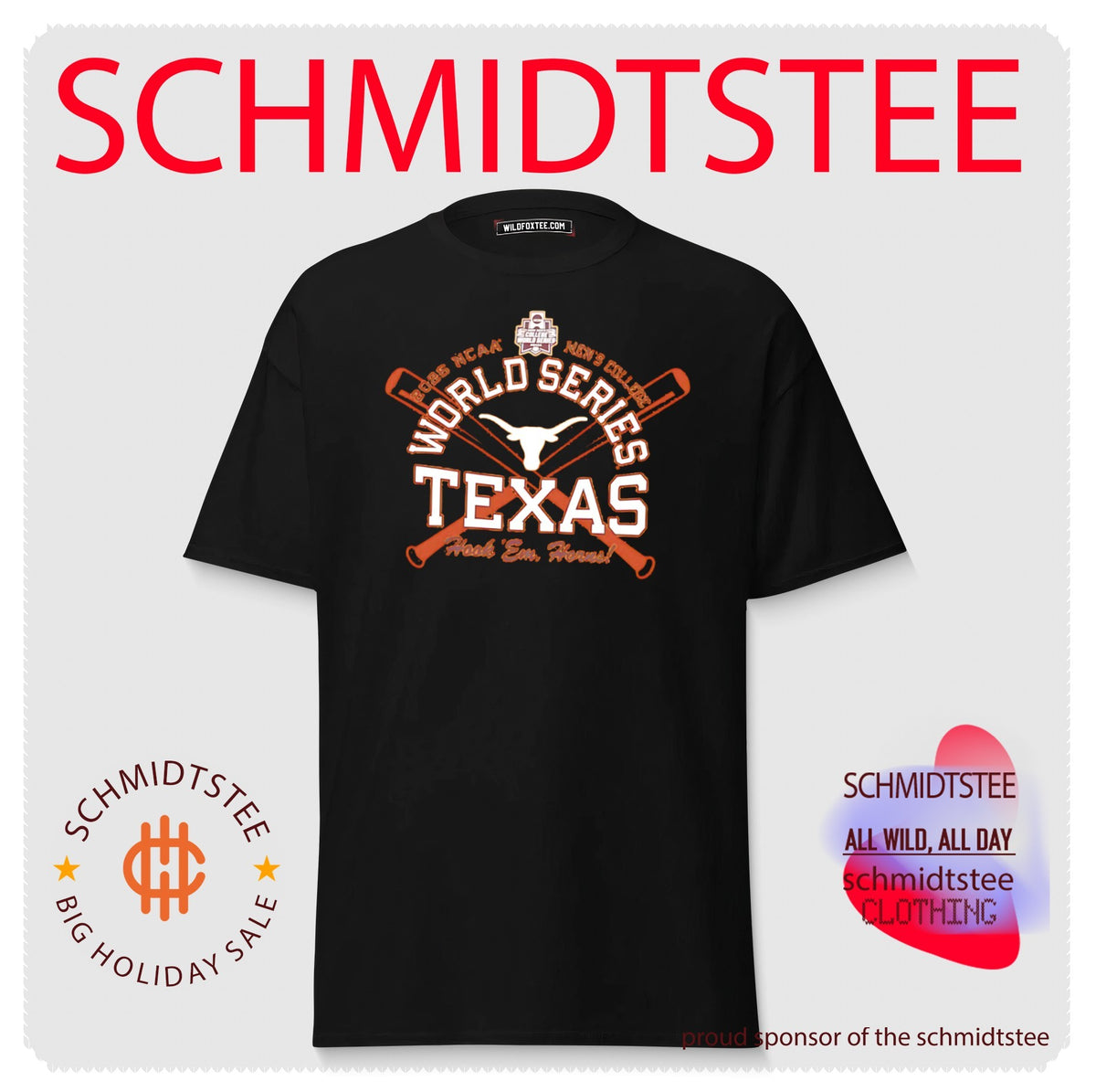 Texas Longhorns Hook ‘Em Horns 2026 NCAA Men’s College World Series shirt