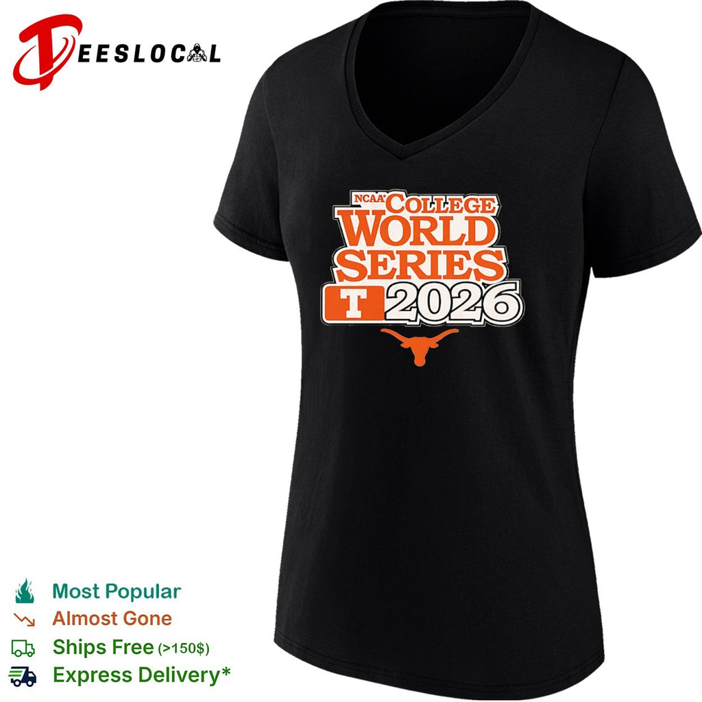 Texas Longhorns NCAA College World Series 2026 logo shirt