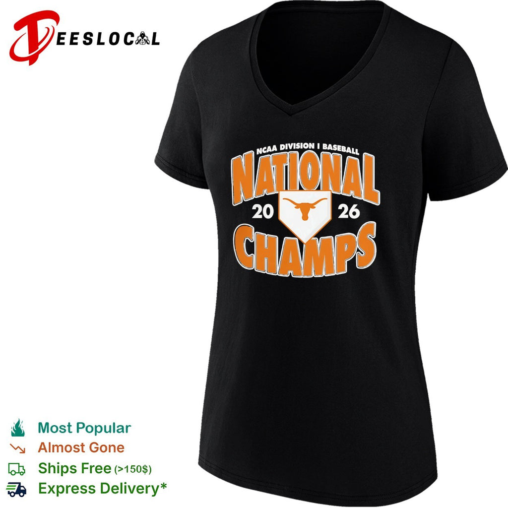 Texas Longhorns NCAA Division I Baseball National Champs 2026 shirt
