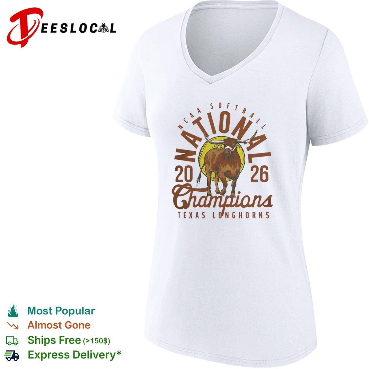 Texas Longhorns NCAA Softball 2026 National Champions shirt