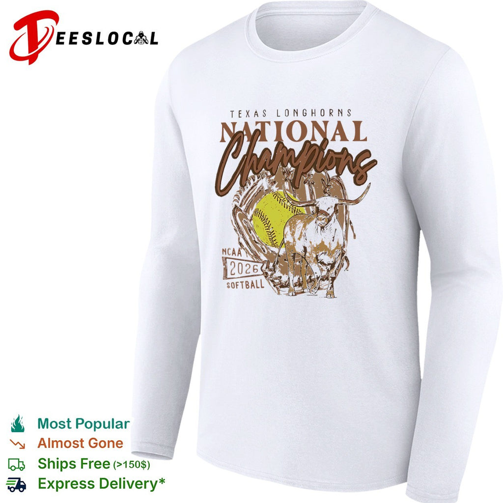 Texas Longhorns National Champions 2026 NCAA Softball Graphic shirt