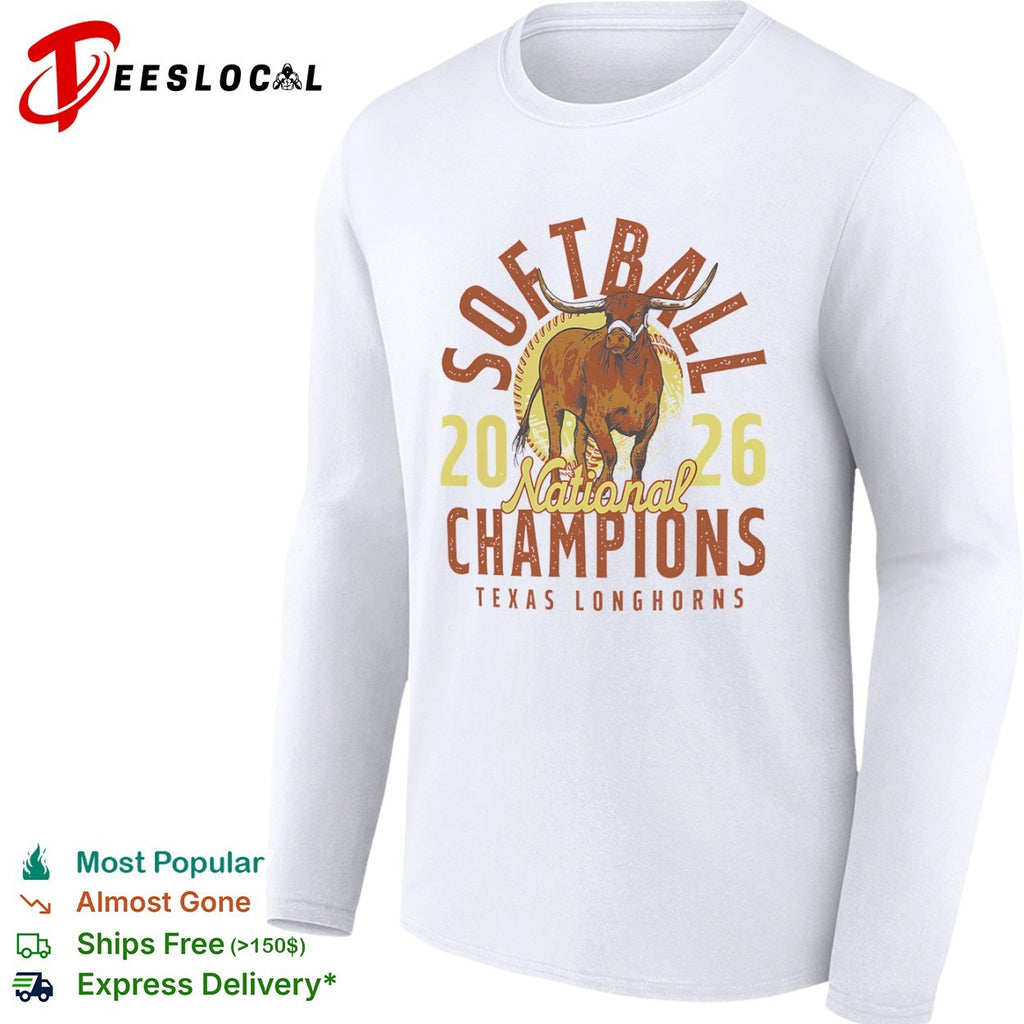 Texas Longhorns Softball 2026 National Champions Texas Longhorns team logo shirt