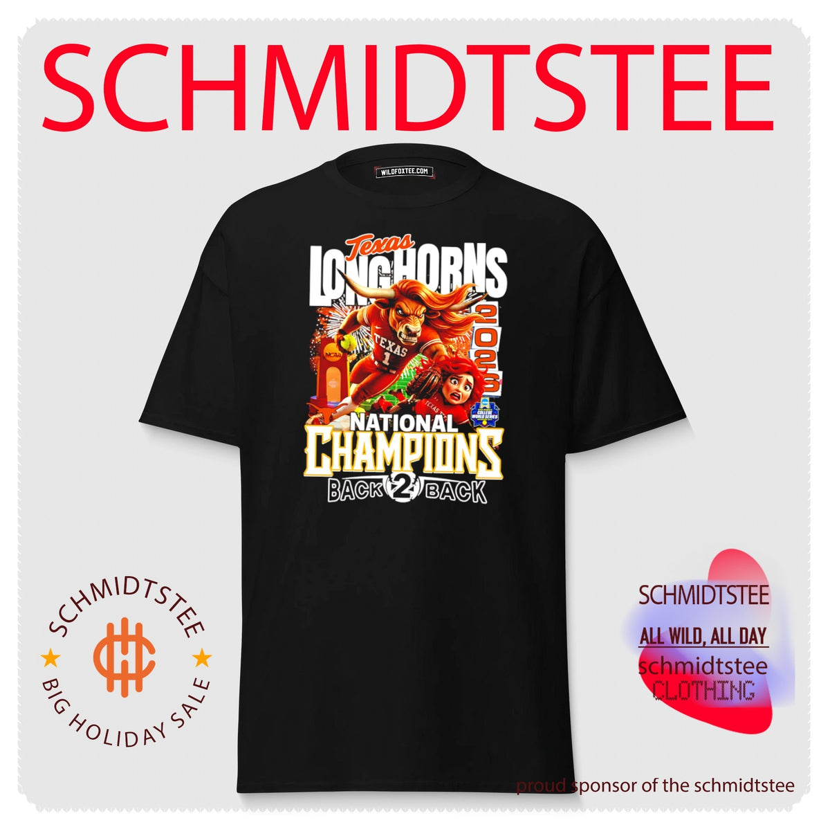 Texas Longhorns Softball ’26 WCWS National Champions Back to back beat Texas Tech shirt