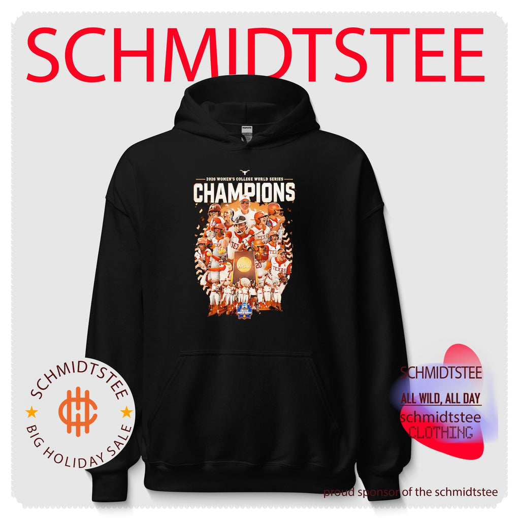 Texas Longhorns Softball ’26 WCWS National Champions Back to back player collage shirt