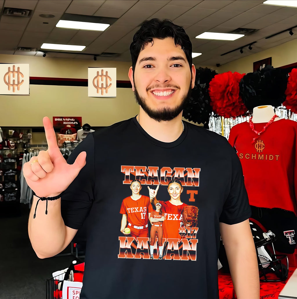 Texas Longhorns Softball NCAA Teagan Kavan player collage shirt