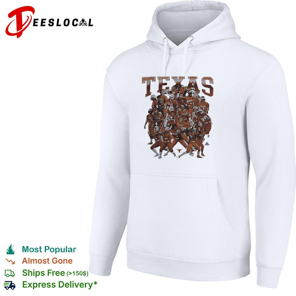 Texas Longhorns Softball Team NCAA Players Texas Collage Logo Official Team shirt