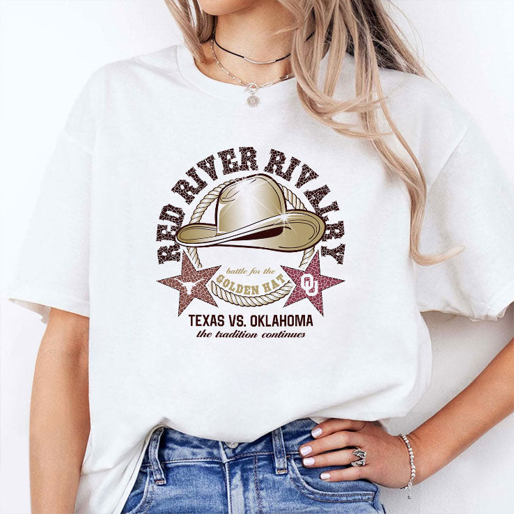 Texas Longhorns Vs Oklahoma Sooners Red River Rivalry T Shirt
