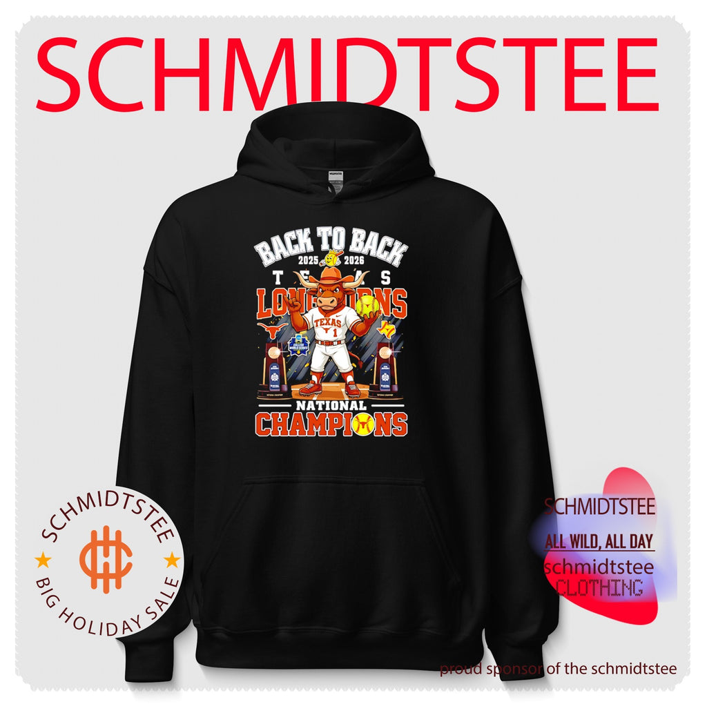 Texas Longhorns Women’s Softball 2025 2026 NCAA National Champions back to back mascot shirt
