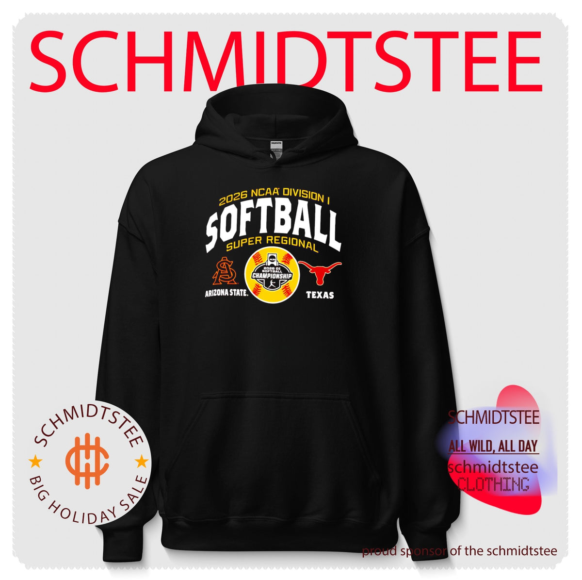 Texas Longhorns vs. Arizona State Sun Devils 2026 NCAA Softball Super Regional Matchup shirt