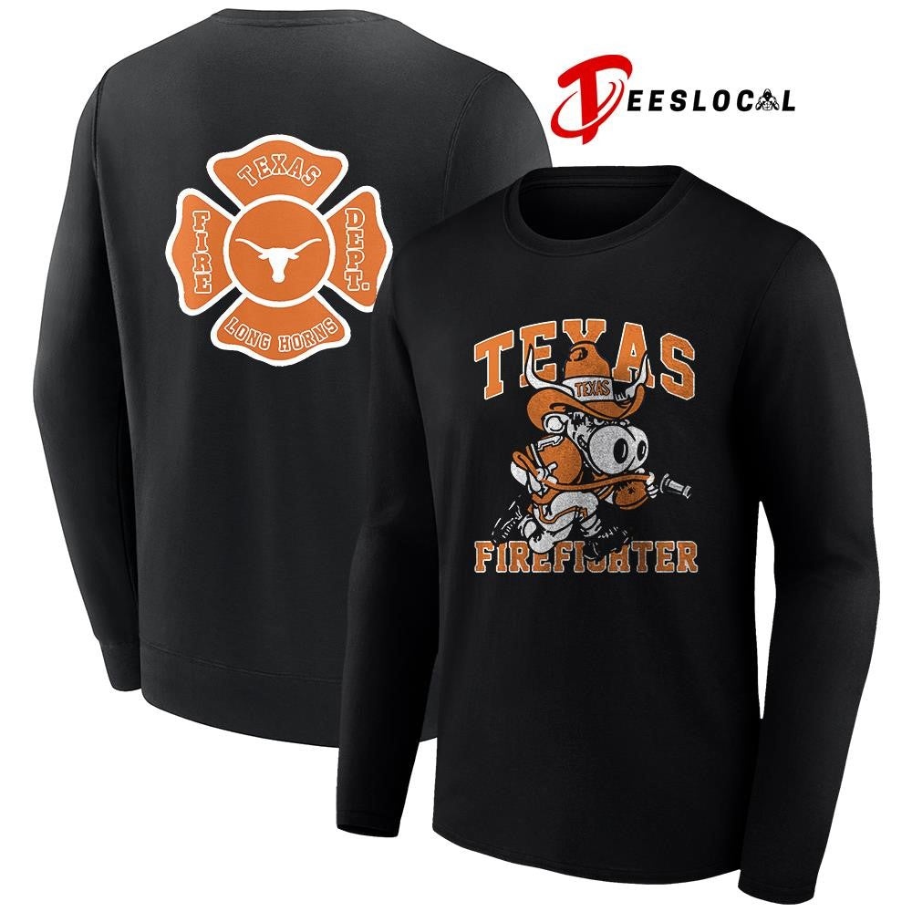 Texas Longhorns x Firefighter Appreciation day mascot shirt