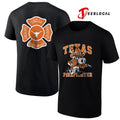 Texas Longhorns x Firefighter Appreciation day mascot shirt