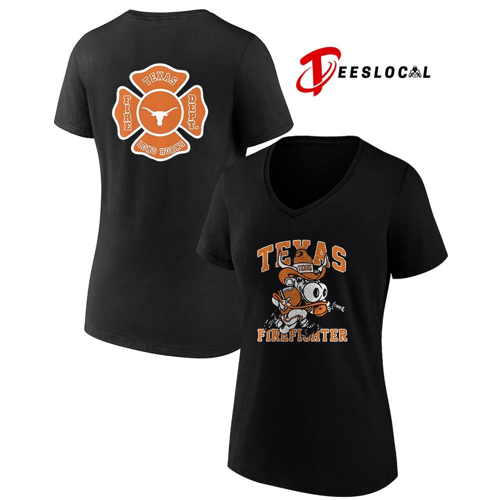 Texas Longhorns x Firefighter Appreciation day mascot shirt