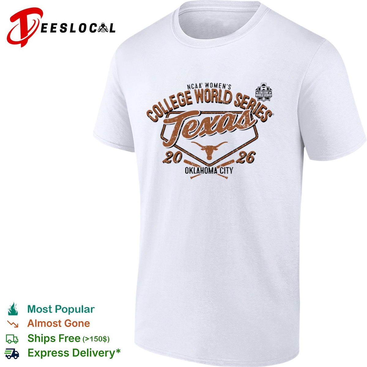 Texas NCAA Women’s College World Series 2026 Oklahoma City shirt
