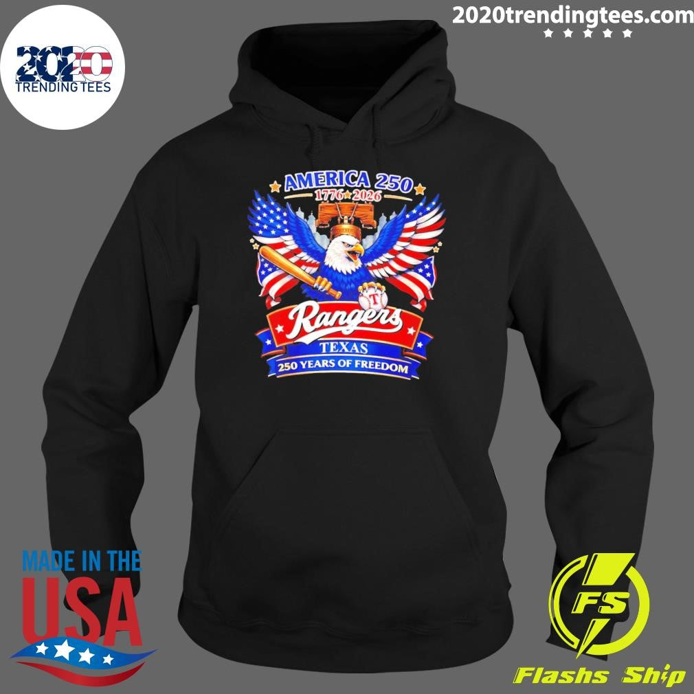 Texas Rangers America 250 Years Of Freedom 1776-2026 Shirt