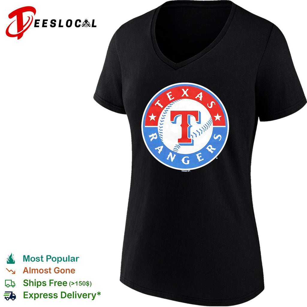 Texas Rangers classic circle baseball globe logo vintage shirt