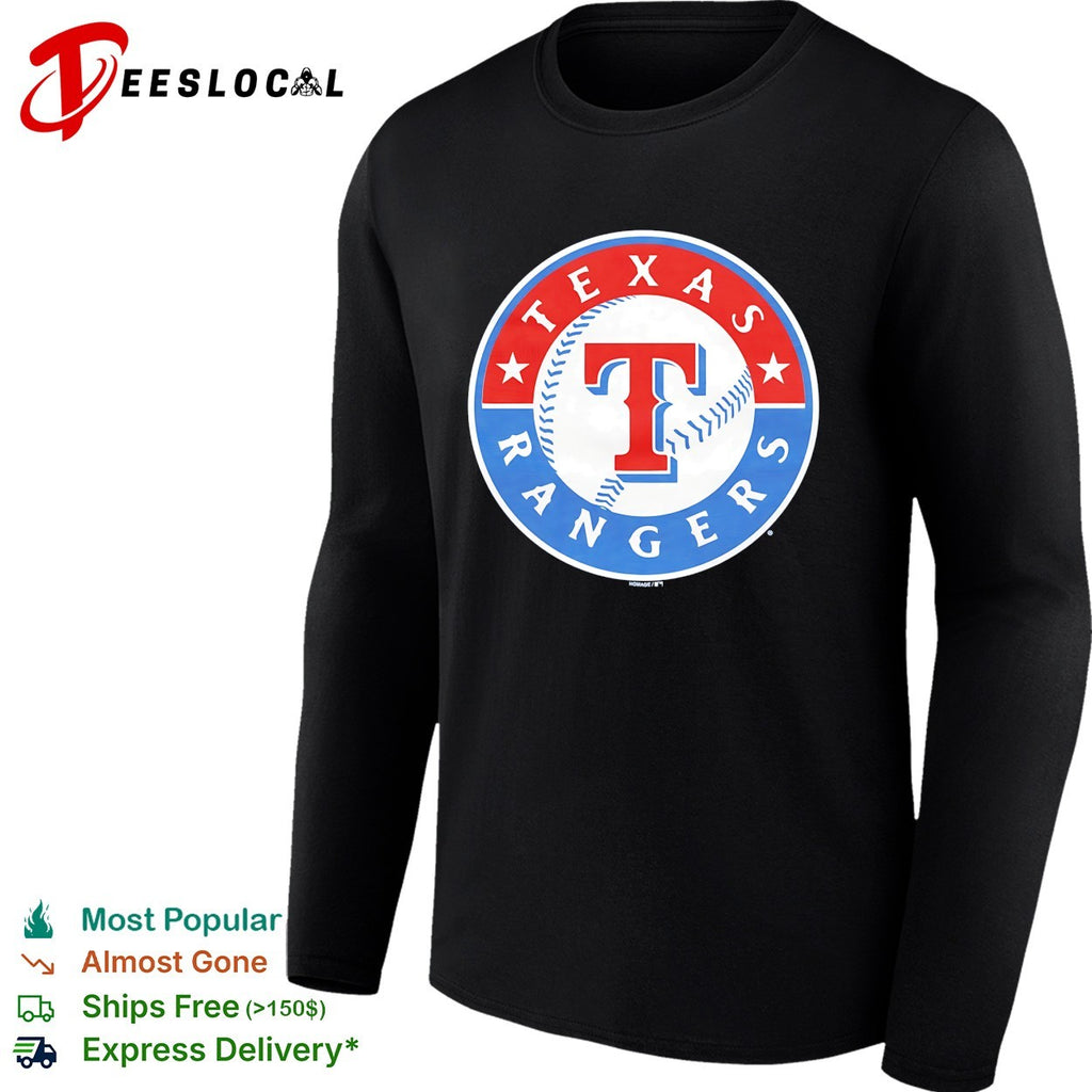 Texas Rangers classic circle baseball globe logo vintage shirt