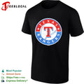 Texas Rangers classic circle baseball globe logo vintage shirt