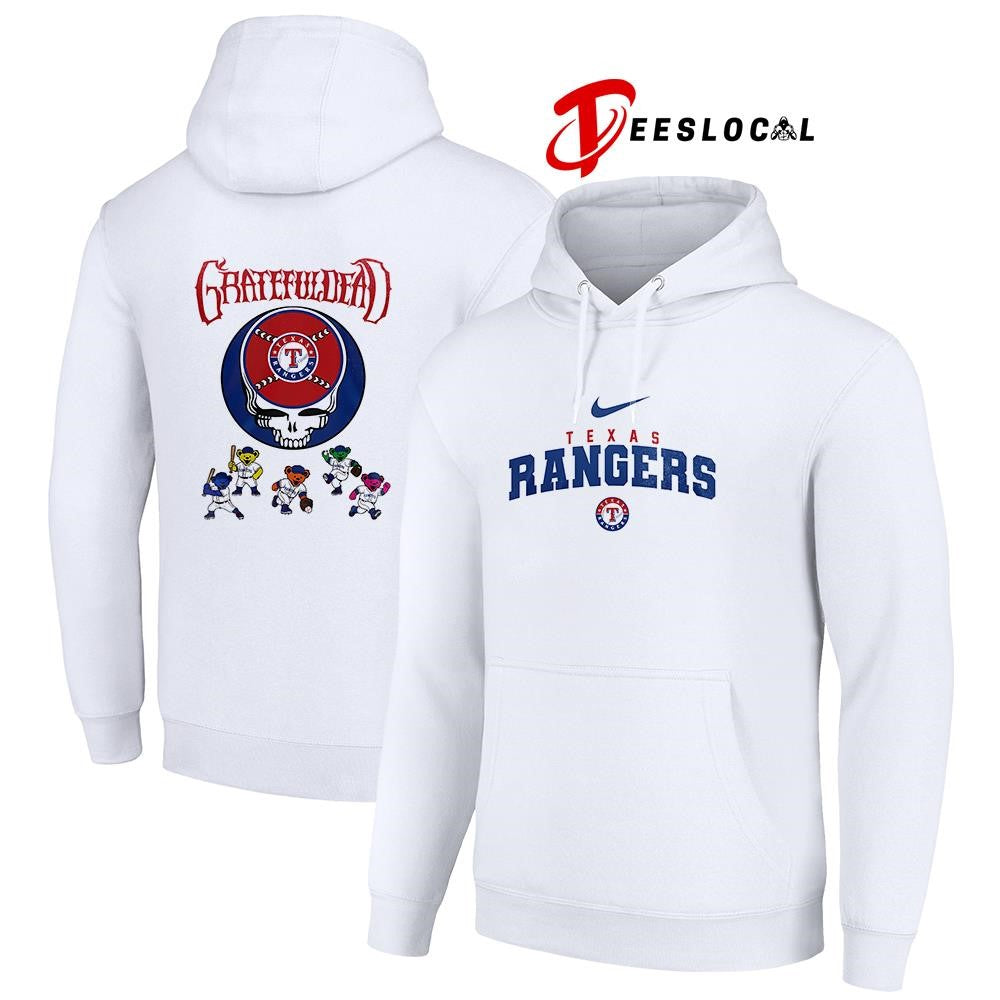 Texas Rangers x Grateful Dead bear mascot shirt