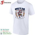 Texas Rangers x Grateful Dead skeleton cowboy MLB graphic shirt