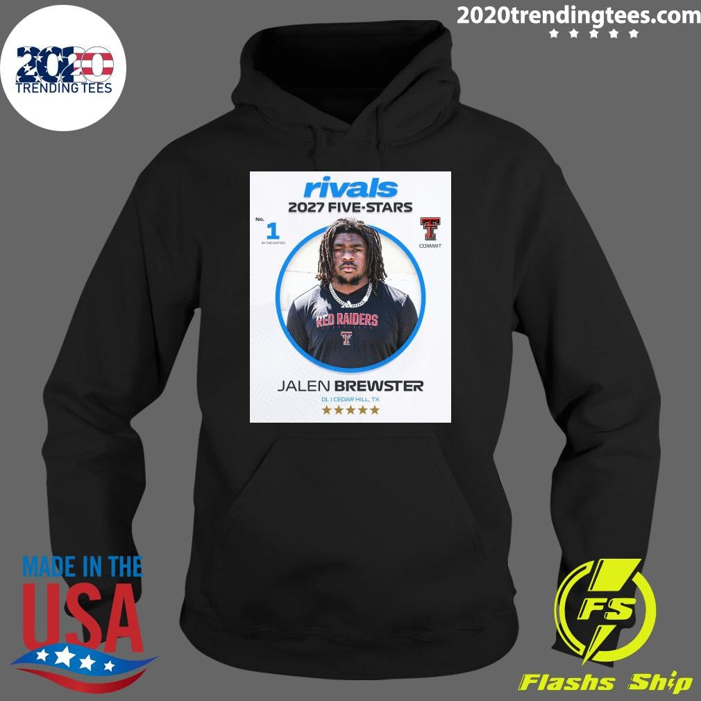 Texas Tech DL commit Jalen Brewster ranks No. 1 and five-stars in the updated 2027 Shirt