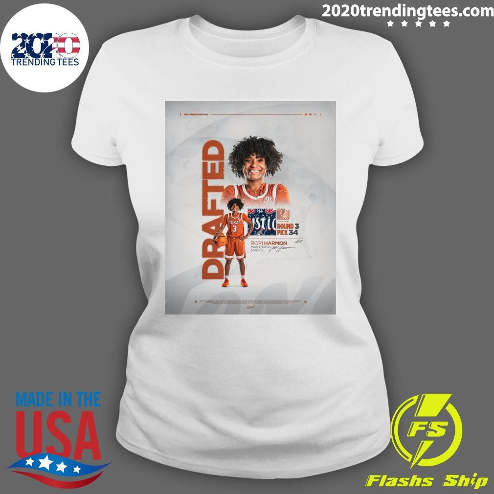 Texas women’s Basketball guard Rori Harmon taken by Washington Mystics in 2026 WNBA Draft Shirt
