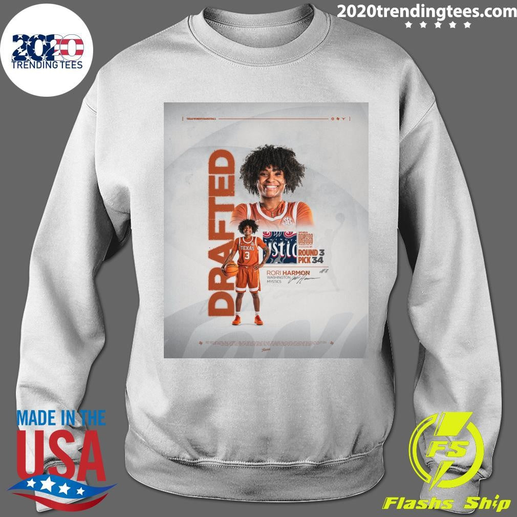 Texas women’s Basketball guard Rori Harmon taken by Washington Mystics in 2026 WNBA Draft Shirt