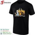 That boy ain’t right burning church figure skull face fire humor art shirt