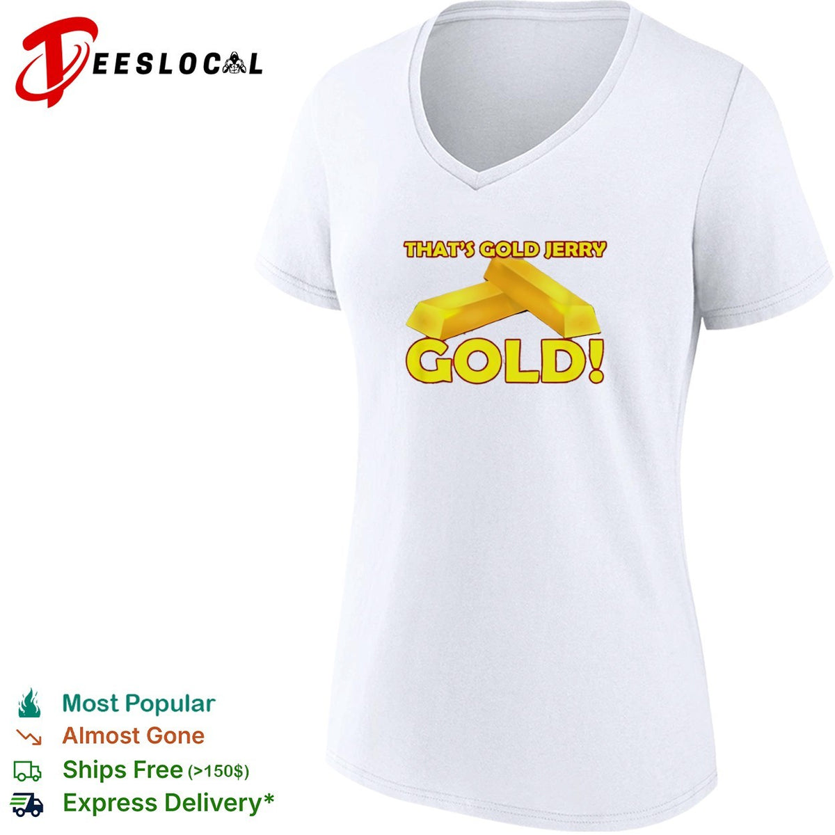That is gold Jerry gold Seinfeld shirt