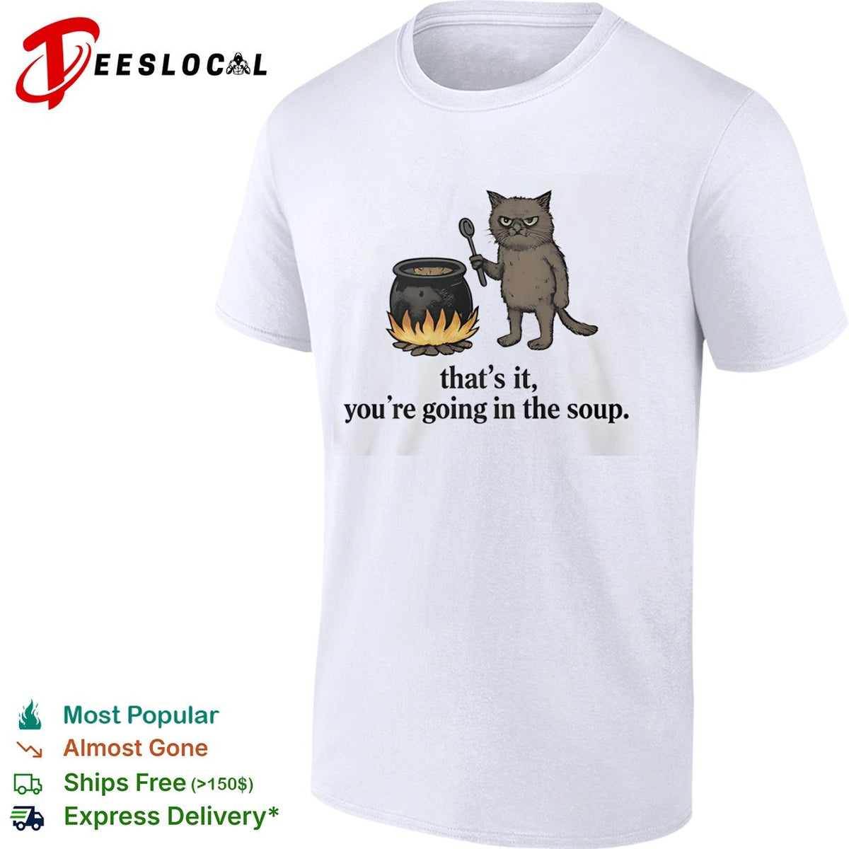 That is it you are going in the soup grumpy cat cooking potion cauldron shirt