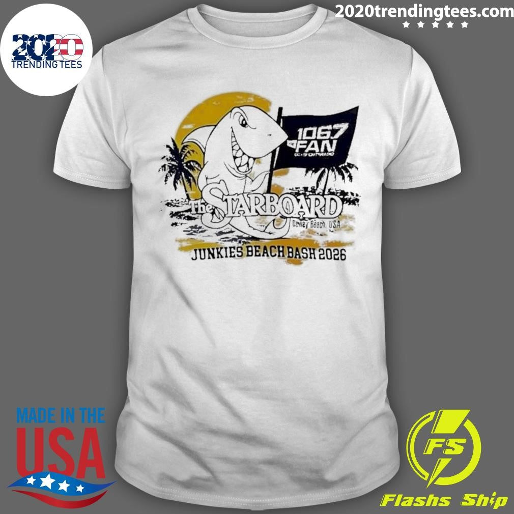 The 106.7 Fan Dc . Sports Radio The Starboard Dewey,Usa Junkies Beach Bash 2026 Shirt