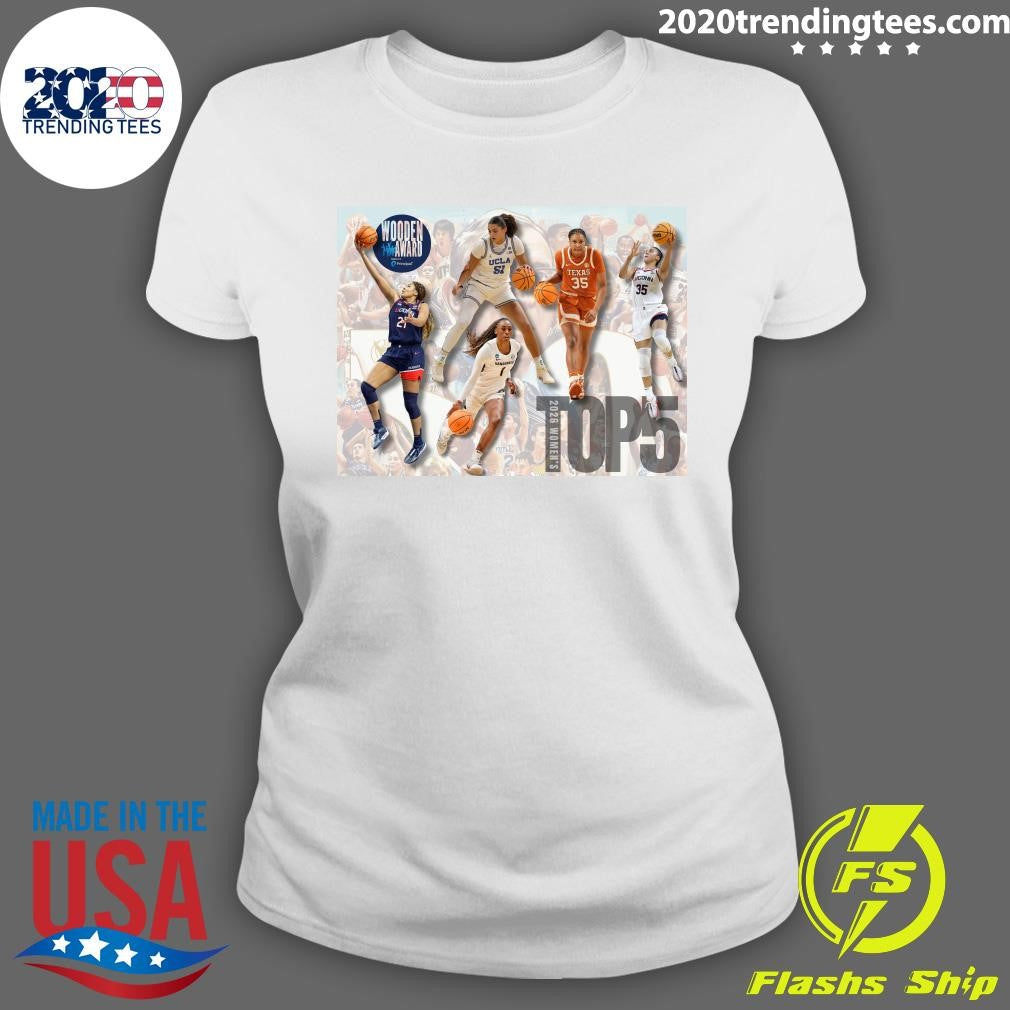 The 2026 John R. Wooden Award Women’s Top 5 Finalists Have Been Revealed Shirt