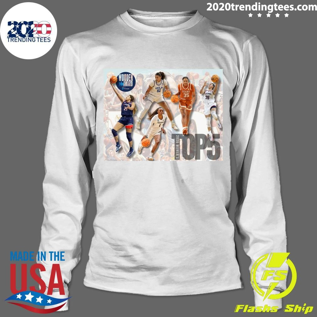 The 2026 John R. Wooden Award Women’s Top 5 Finalists Have Been Revealed Shirt