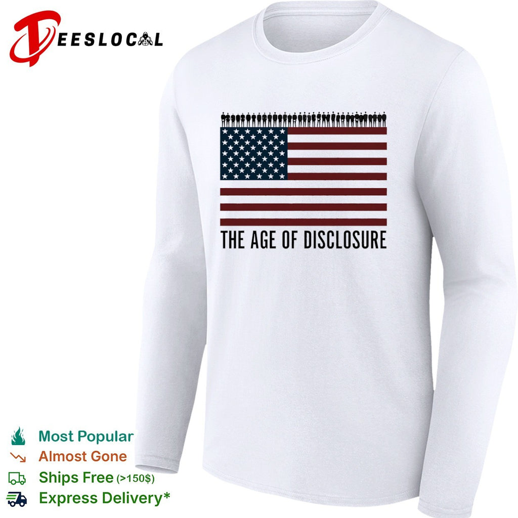 The Age of Disclosure American Flag shirt