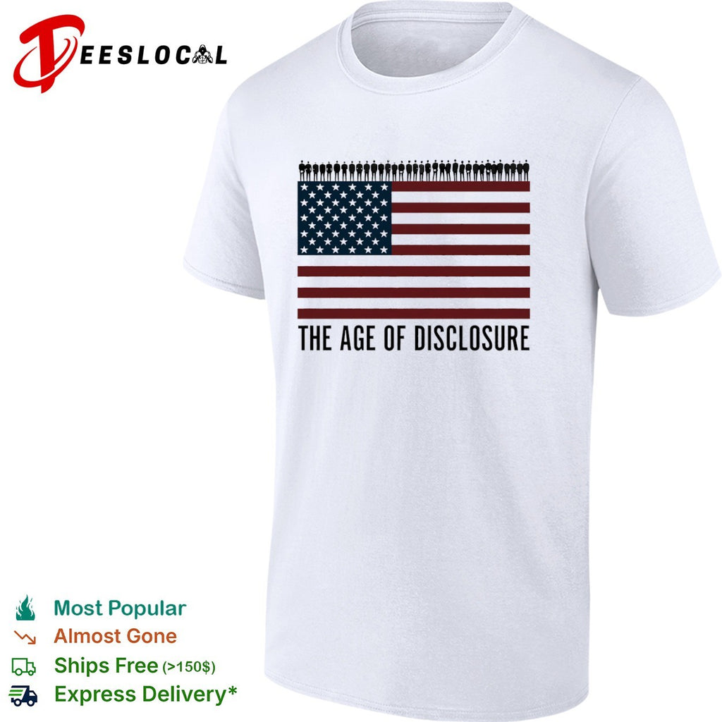 The Age of Disclosure American Flag shirt