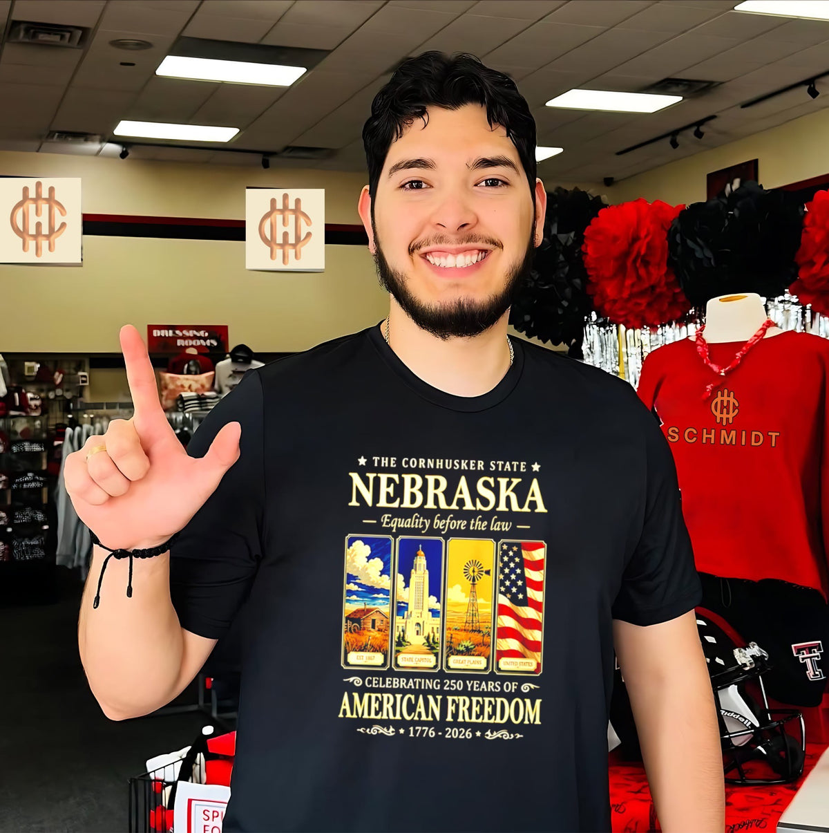 The Cornhusker State Nebraska Celebrating 250 Years Of American Freedom Shirt