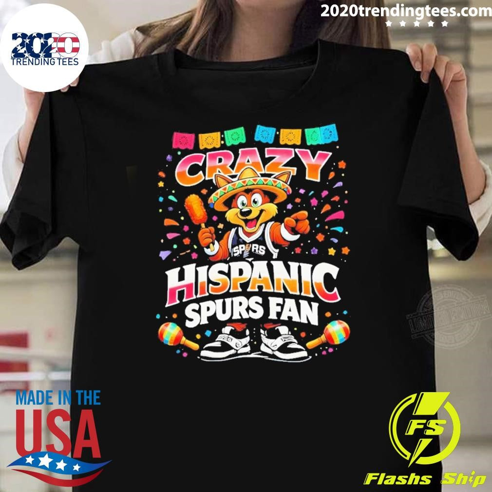 The Coyote Crazy Hispanic Spurs Fan Basketball Mexico Game Day 2026 Shirt