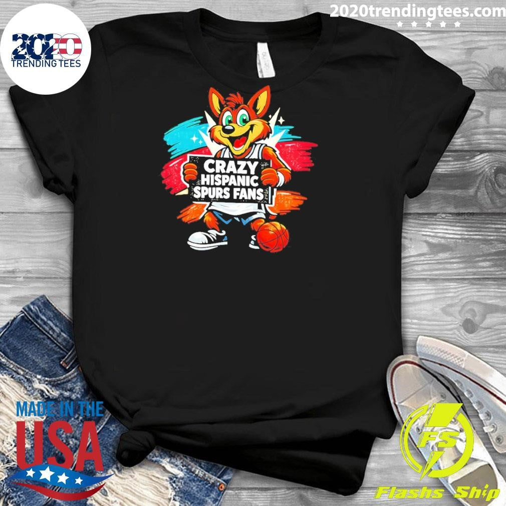 The Coyote Crazy Hispanic Spurs Fans Basketball Game Day 2026 Shirt