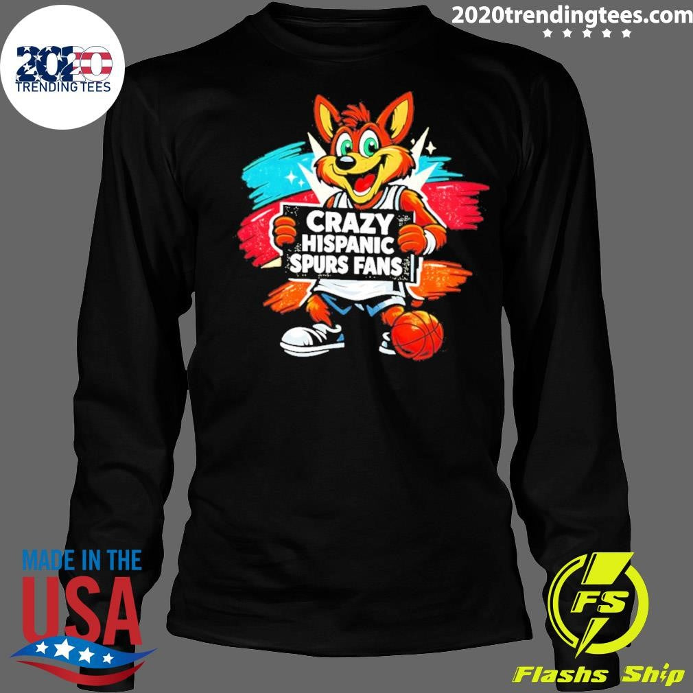 The Coyote Crazy Hispanic Spurs Fans Basketball Game Day 2026 Shirt