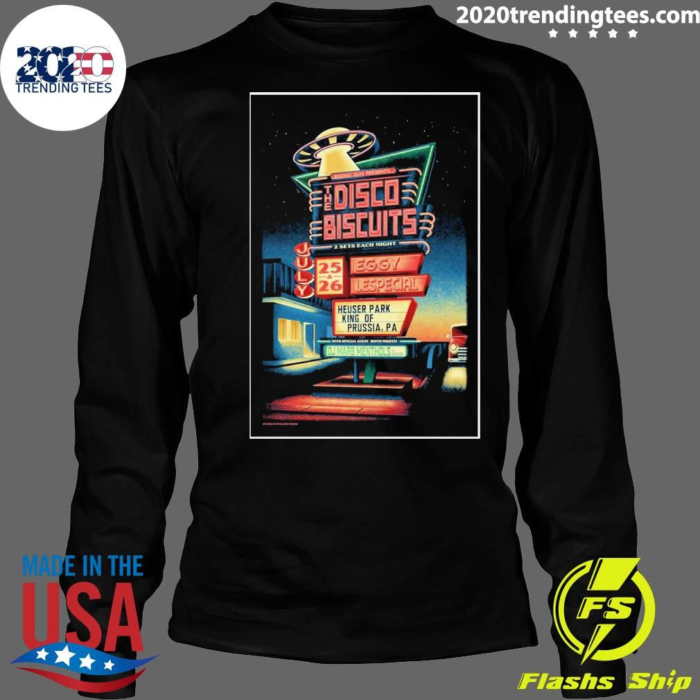 The Disco Biscuits Concert Event at Heuser Park in King of Prussia, PA July 25-26 2026 Shirt