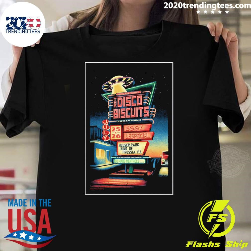 The Disco Biscuits Concert Event at Heuser Park in King of Prussia, PA July 25-26 2026 Shirt