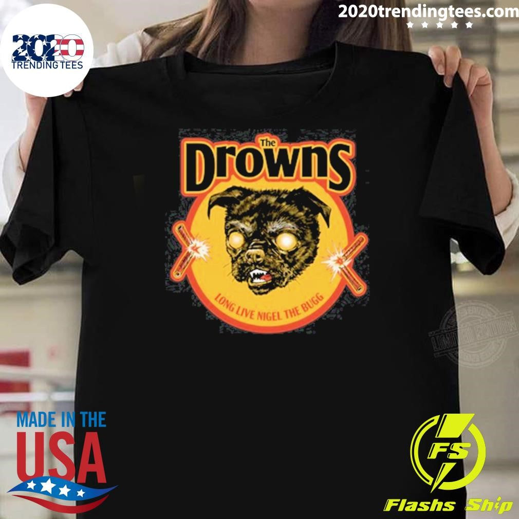 The Drowns Long Live Nigel The Bugg Nigel Black Shirt