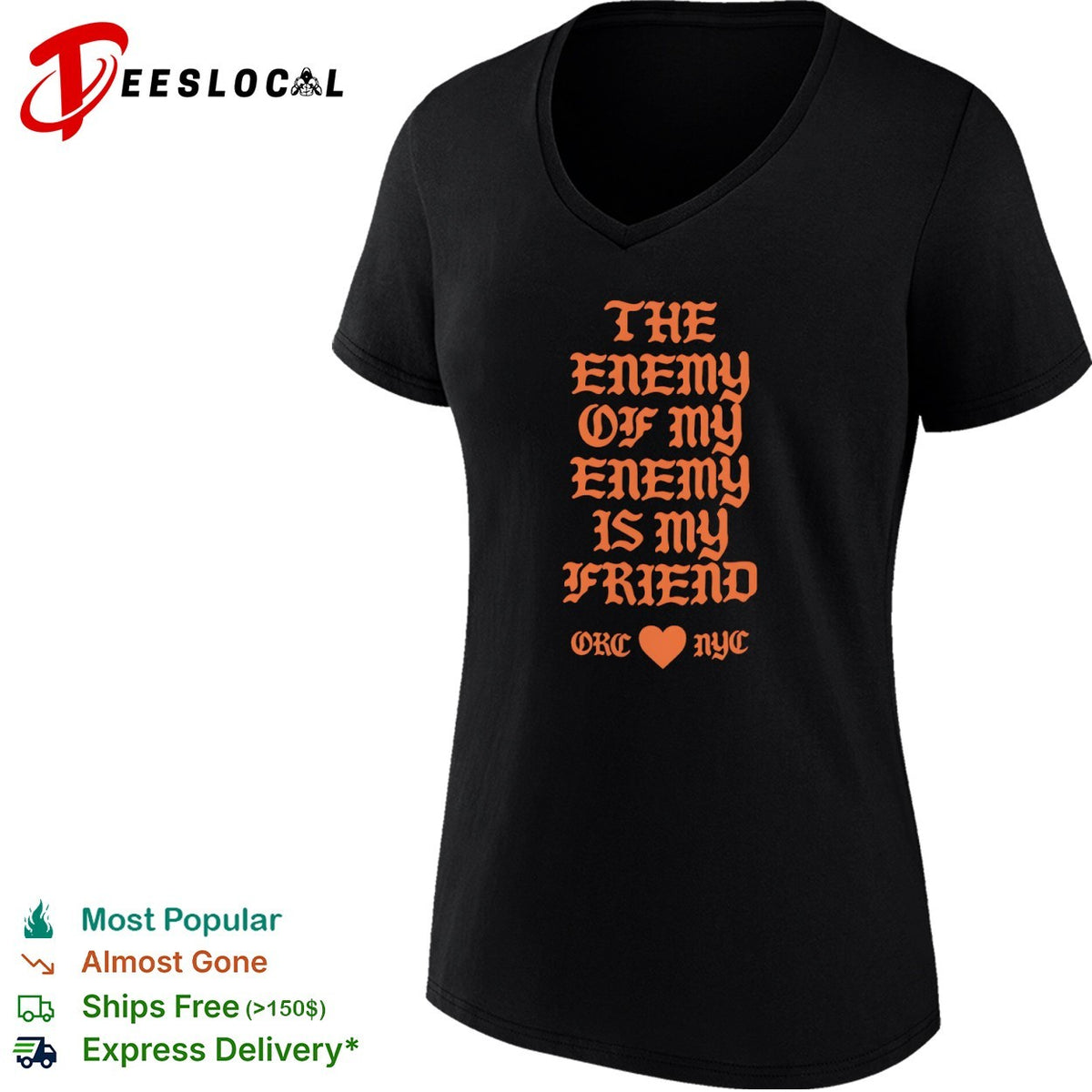 The Enemy of my Enemy is my Friend Oklahoma City Thunder NYC Shirt