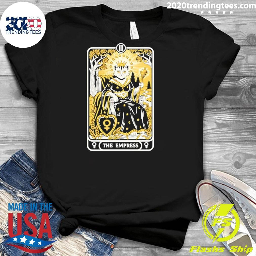 The Feline Empress Tarot Card Shirt
