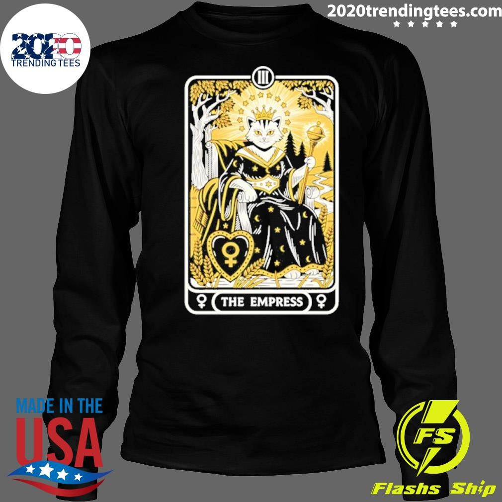 The Feline Empress Tarot Card Shirt